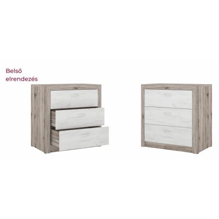 Royal 3 Fiókos Komód, Roy 13