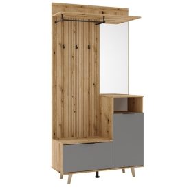 Nordic C Előszoba fal, Tölgy-Szürke