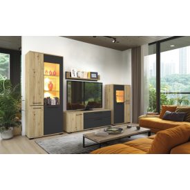 Ariana Szekrénysor, Artisan tölgy-Matt Fekete