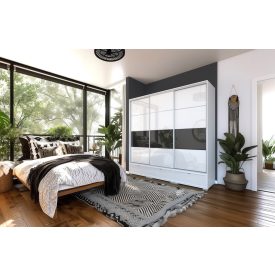 Bond Magasfényű Tolóajtós Gardrób